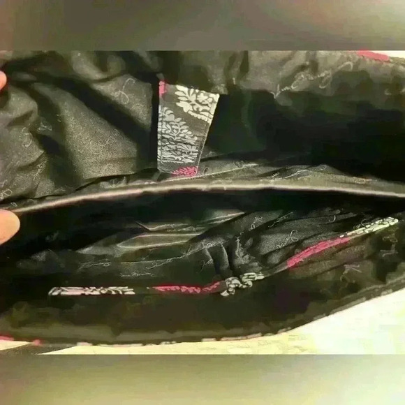 Vera Bradley Laptop Shoulder Bag in Pink, Grey and Black Print - Picture 6 of 8